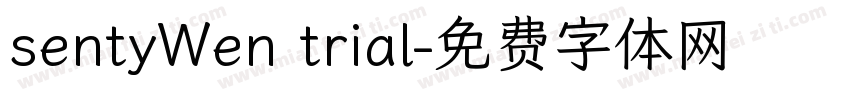 sentyWen trial字体转换